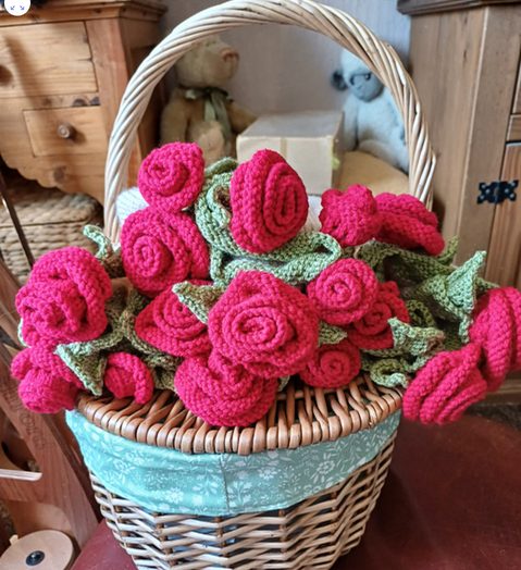 Knitted "Bouquet" Blanket class project